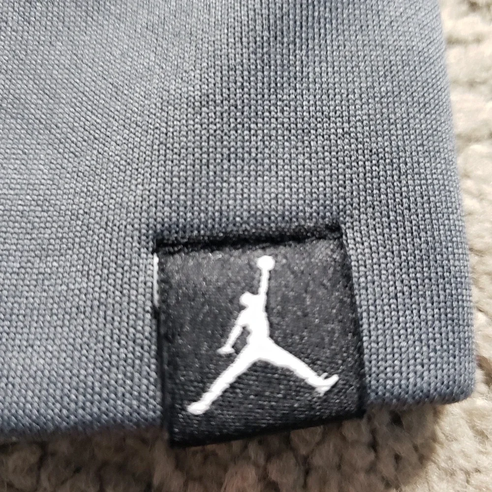 Air Jordan Two-Three Gray‎ Hoodie Men Small Therma Lite Full Zip Logo Active